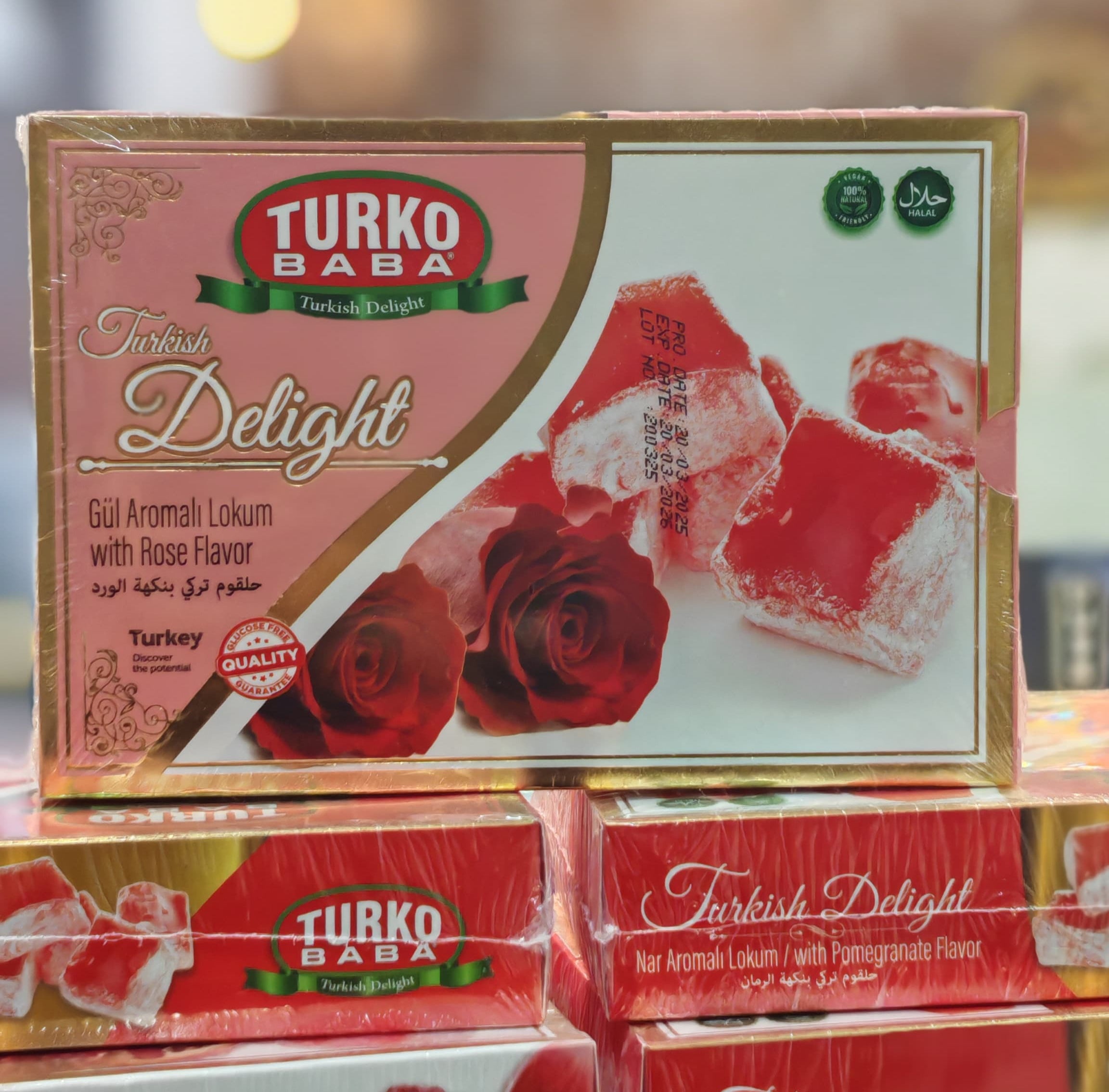 Baklava gift box (1KG) Free 220g Rose Turkish Delight