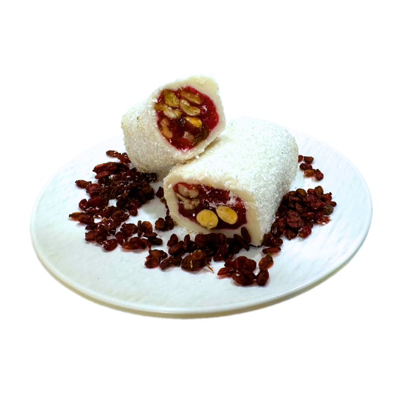 Coconut Marshmallow with Pomegranate