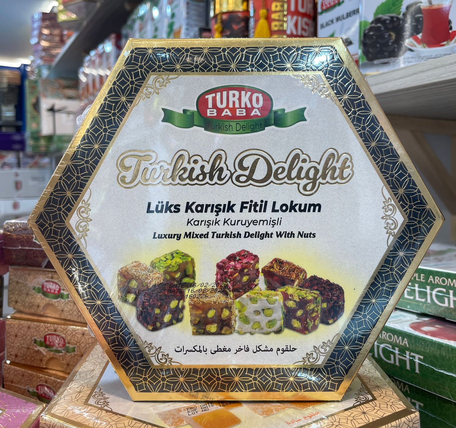 Luxury Mixed Turkish Delights with Nuts