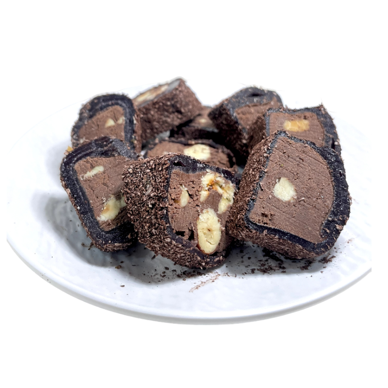 Brownie Wrapped with Chocolate & Hazelnut